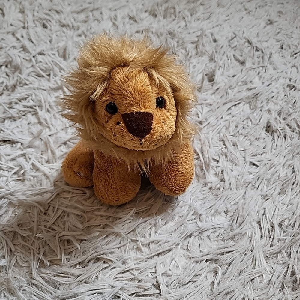 Lion Stuffed Animal Plush Bean Toy Kids American Wildlife Foundation AWF